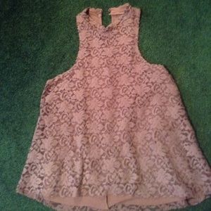 Hollister lace high neck tank. NWOT
